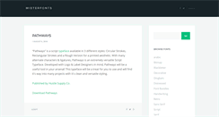 Desktop Screenshot of misterfonts.com